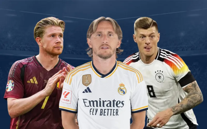 Top 10 tiền vệ xuất sắc nhất thế giới: Kevin De Bruyne, Toni Kroos, Luka Modric và ai?